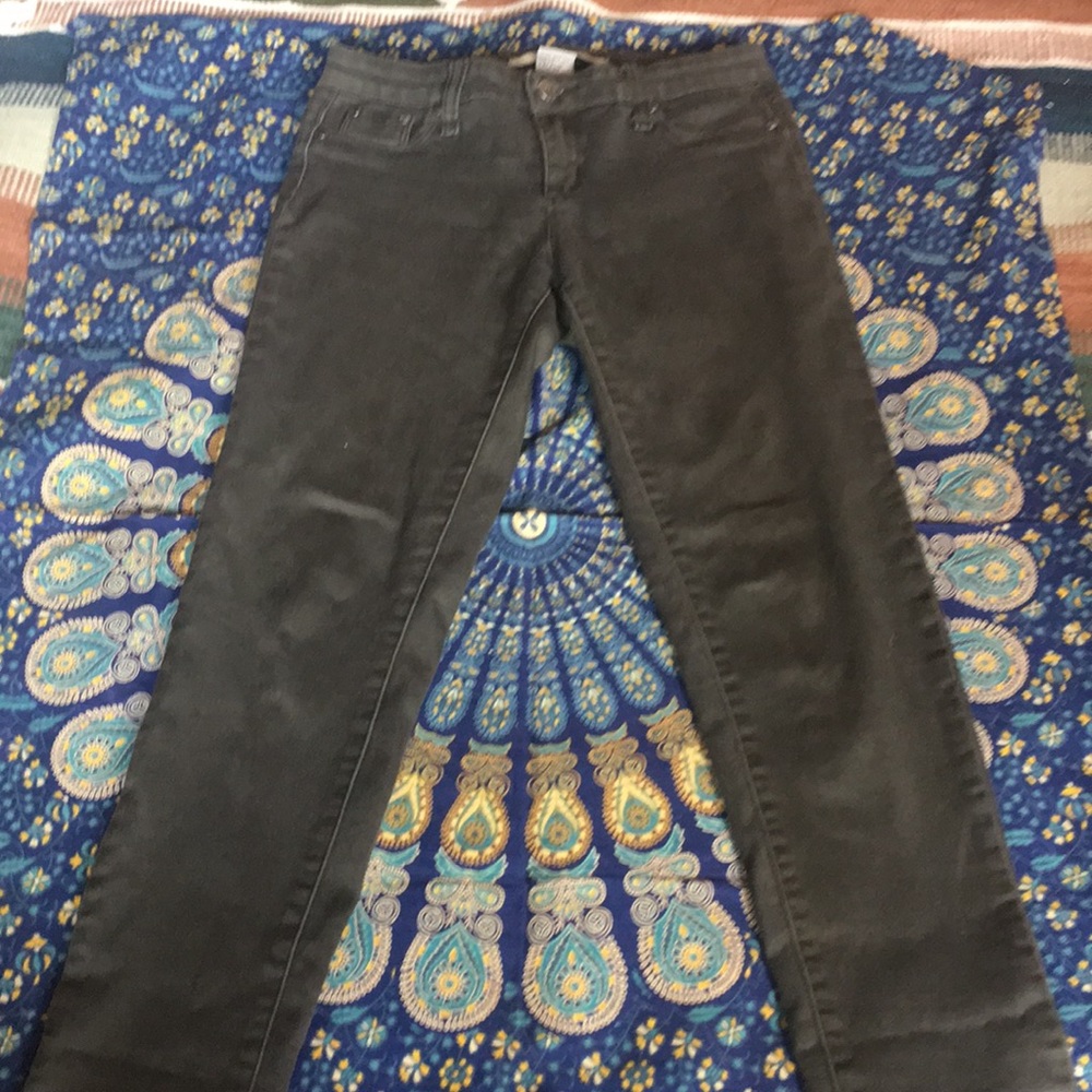 Tractr Olive/Brown Stretchy Skinny Jeans